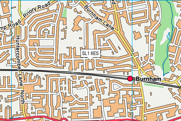 SL1 6ES map - OS VectorMap District (Ordnance Survey)