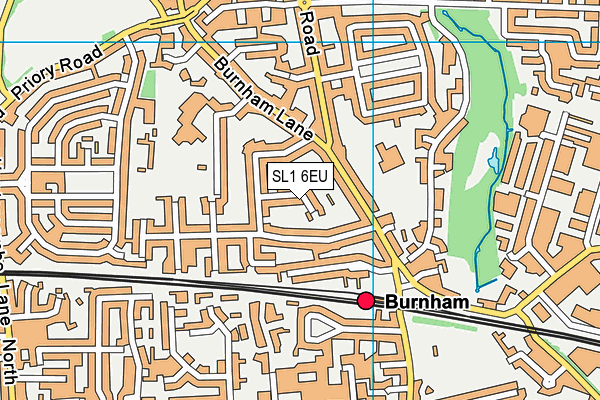 SL1 6EU map - OS VectorMap District (Ordnance Survey)