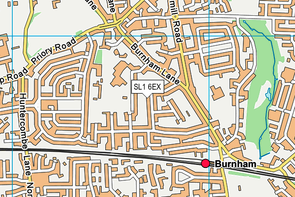 SL1 6EX map - OS VectorMap District (Ordnance Survey)