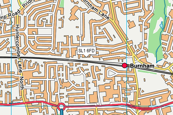 SL1 6FD map - OS VectorMap District (Ordnance Survey)