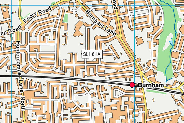 SL1 6HA map - OS VectorMap District (Ordnance Survey)