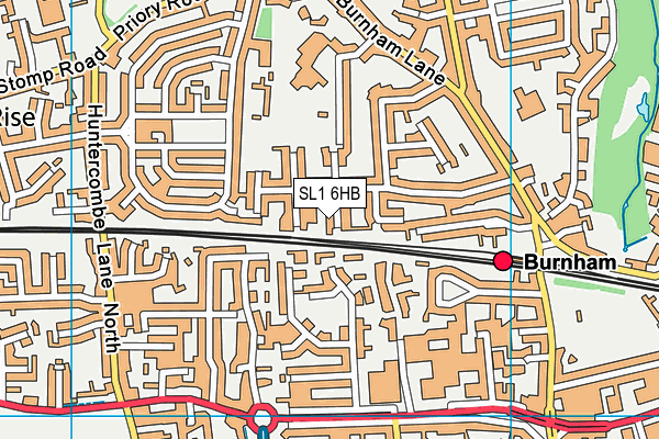 SL1 6HB map - OS VectorMap District (Ordnance Survey)