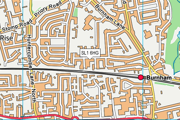 SL1 6HG map - OS VectorMap District (Ordnance Survey)