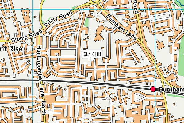 SL1 6HH map - OS VectorMap District (Ordnance Survey)