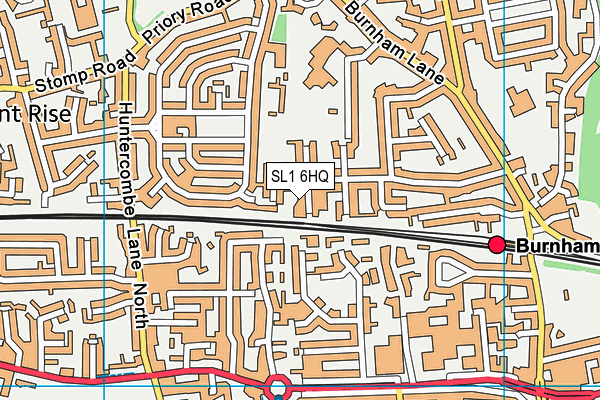 SL1 6HQ map - OS VectorMap District (Ordnance Survey)