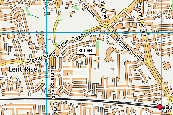 SL1 6HT map - OS VectorMap District (Ordnance Survey)