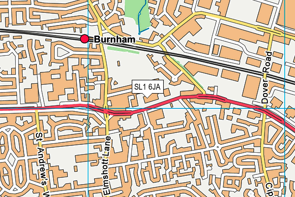 SL1 6JA map - OS VectorMap District (Ordnance Survey)