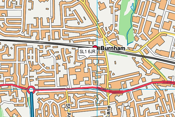 SL1 6JR map - OS VectorMap District (Ordnance Survey)