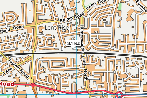 SL1 6LB map - OS VectorMap District (Ordnance Survey)