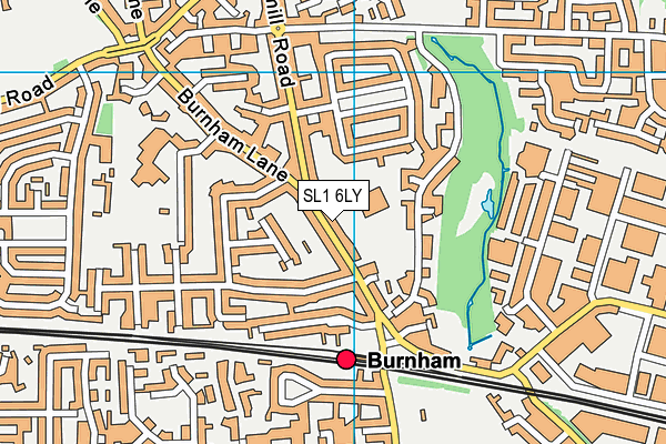SL1 6LY map - OS VectorMap District (Ordnance Survey)