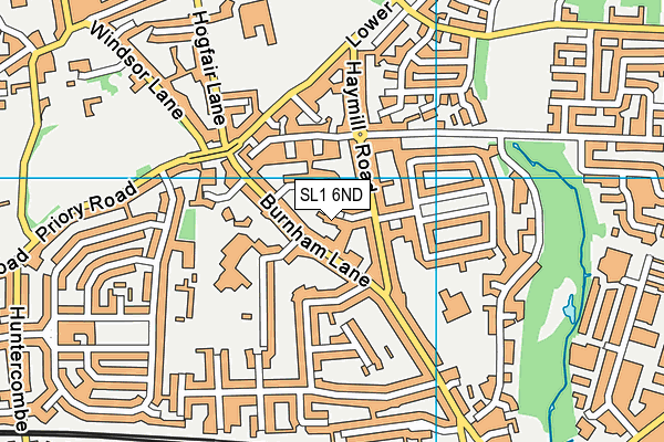 SL1 6ND map - OS VectorMap District (Ordnance Survey)