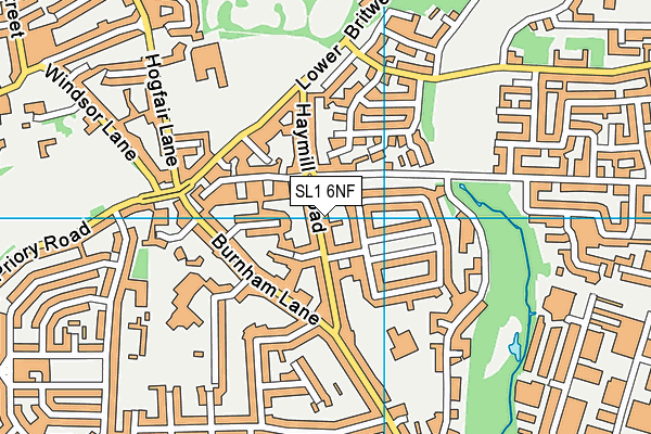 SL1 6NF map - OS VectorMap District (Ordnance Survey)