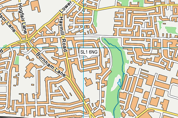 SL1 6NG map - OS VectorMap District (Ordnance Survey)