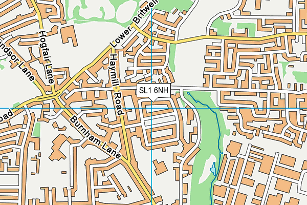 SL1 6NH map - OS VectorMap District (Ordnance Survey)