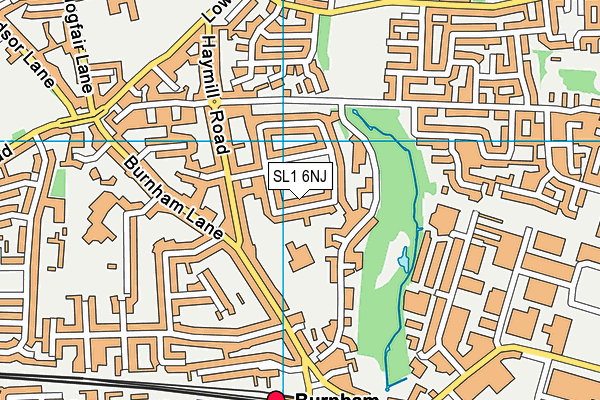 SL1 6NJ map - OS VectorMap District (Ordnance Survey)