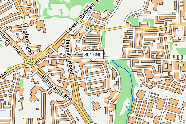SL1 6NL map - OS VectorMap District (Ordnance Survey)