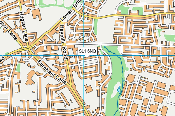 SL1 6NQ map - OS VectorMap District (Ordnance Survey)