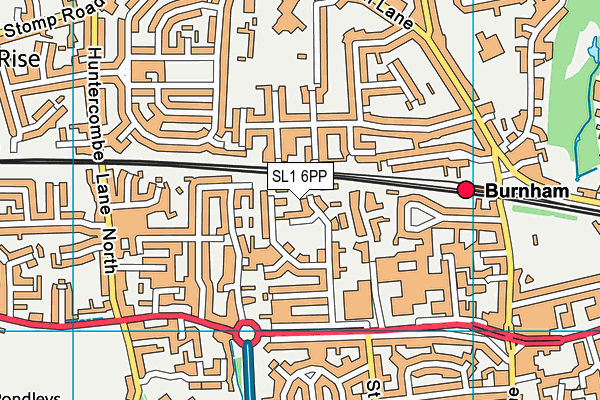 SL1 6PP map - OS VectorMap District (Ordnance Survey)