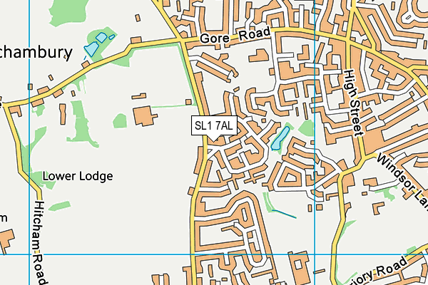 SL1 7AL map - OS VectorMap District (Ordnance Survey)