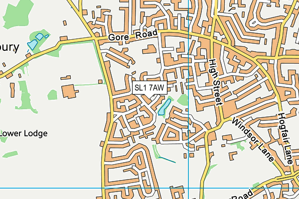 SL1 7AW map - OS VectorMap District (Ordnance Survey)