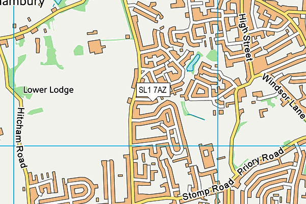 SL1 7AZ map - OS VectorMap District (Ordnance Survey)