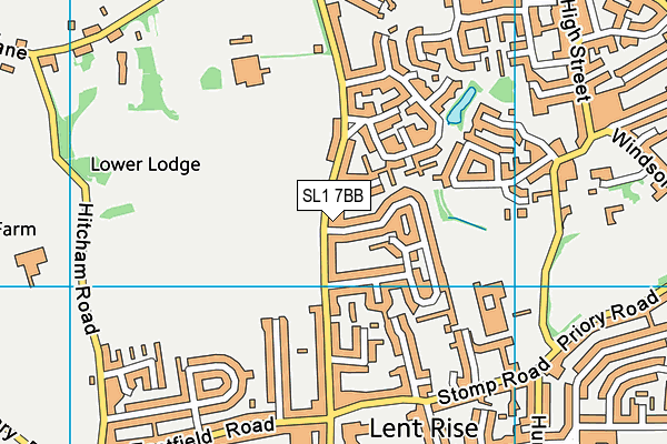 SL1 7BB map - OS VectorMap District (Ordnance Survey)