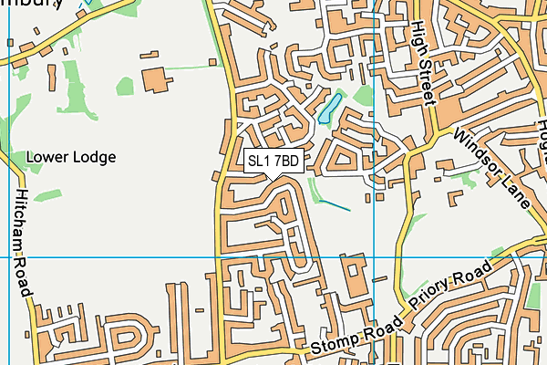 SL1 7BD map - OS VectorMap District (Ordnance Survey)