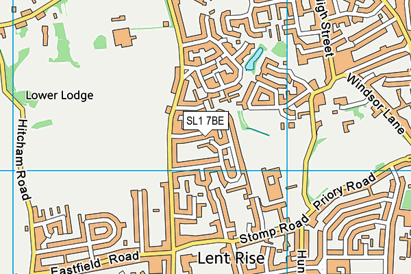 SL1 7BE map - OS VectorMap District (Ordnance Survey)