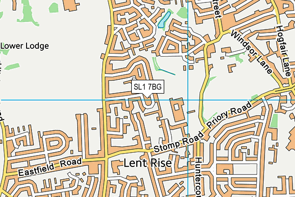 SL1 7BG map - OS VectorMap District (Ordnance Survey)
