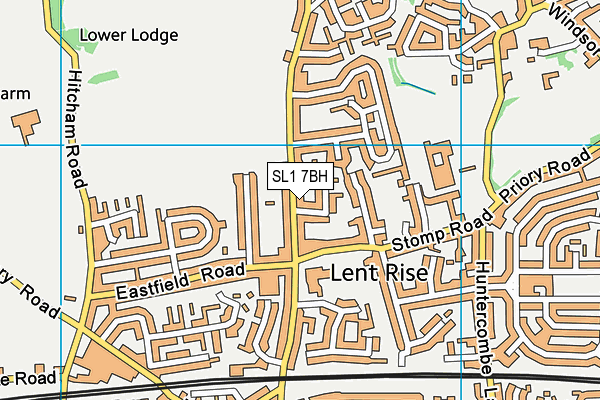 SL1 7BH map - OS VectorMap District (Ordnance Survey)