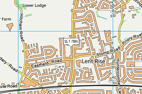 SL1 7BN map - OS VectorMap District (Ordnance Survey)