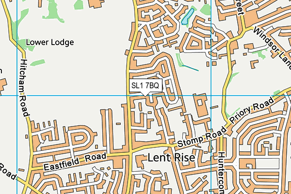 SL1 7BQ map - OS VectorMap District (Ordnance Survey)
