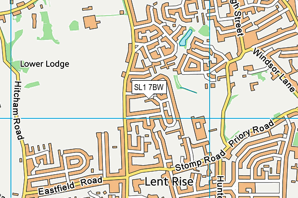 SL1 7BW map - OS VectorMap District (Ordnance Survey)