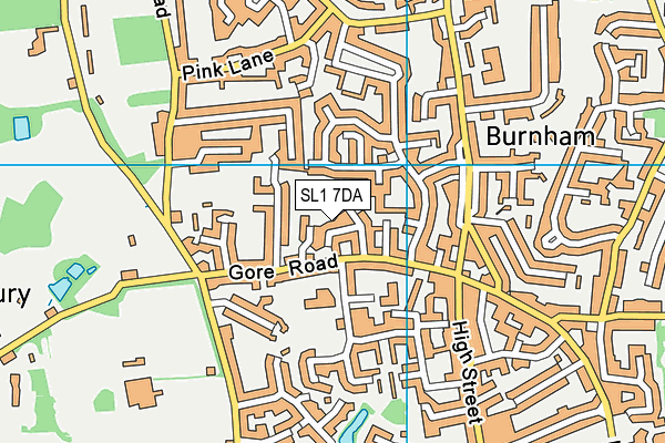 SL1 7DA map - OS VectorMap District (Ordnance Survey)