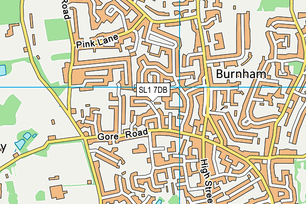 SL1 7DB map - OS VectorMap District (Ordnance Survey)