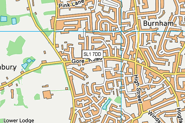 SL1 7DD map - OS VectorMap District (Ordnance Survey)