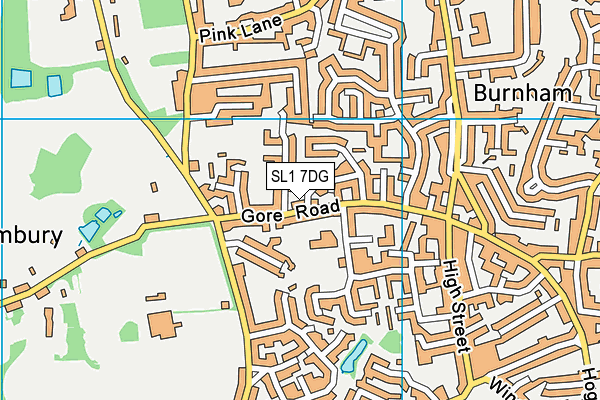 SL1 7DG map - OS VectorMap District (Ordnance Survey)