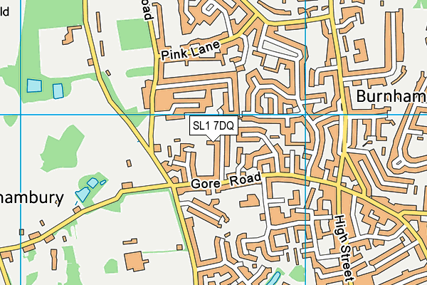 SL1 7DQ map - OS VectorMap District (Ordnance Survey)