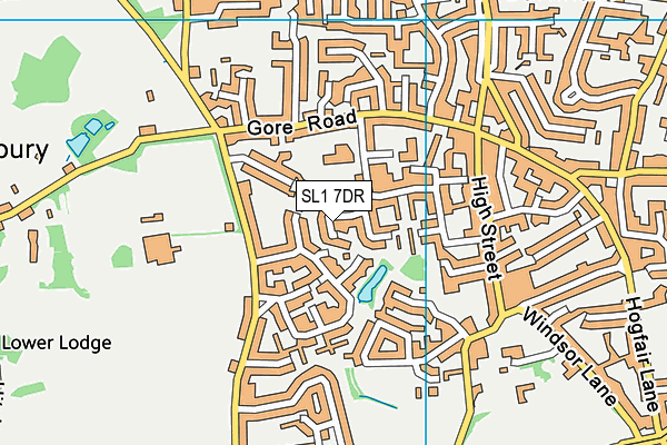 SL1 7DR map - OS VectorMap District (Ordnance Survey)
