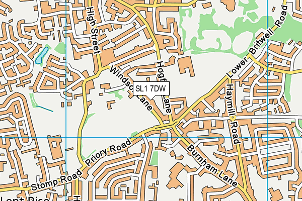 SL1 7DW map - OS VectorMap District (Ordnance Survey)