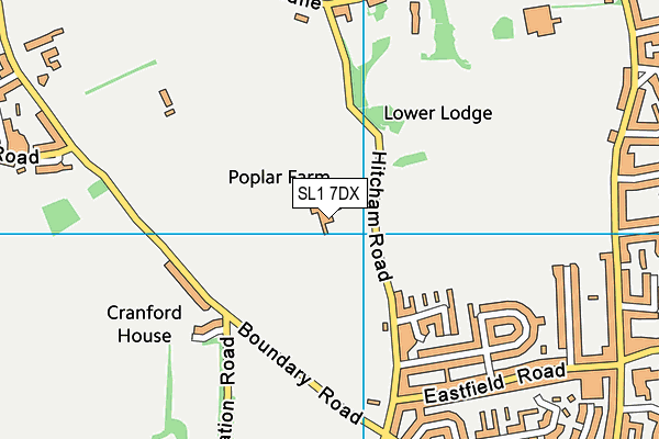 SL1 7DX map - OS VectorMap District (Ordnance Survey)