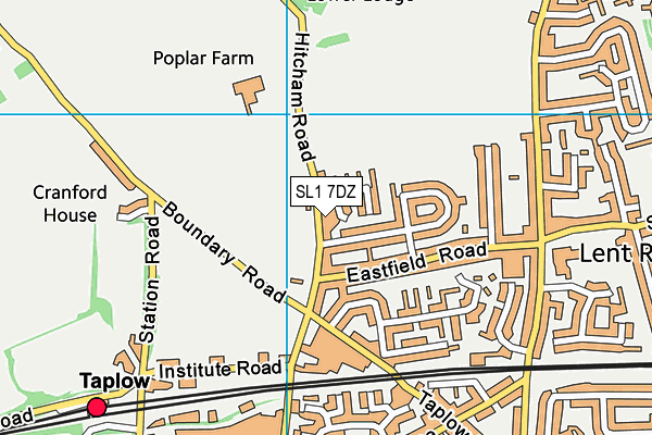 SL1 7DZ map - OS VectorMap District (Ordnance Survey)