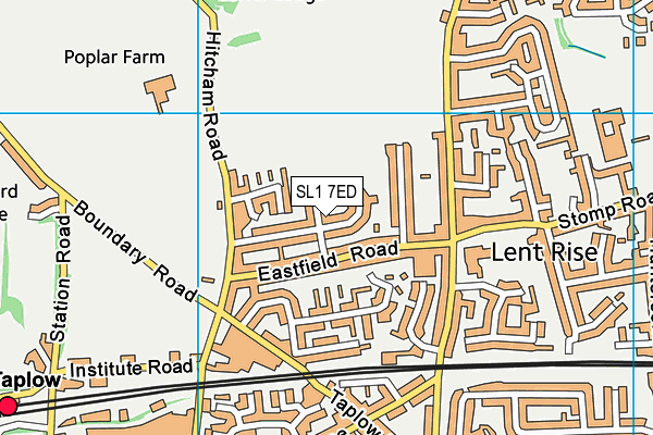 SL1 7ED map - OS VectorMap District (Ordnance Survey)