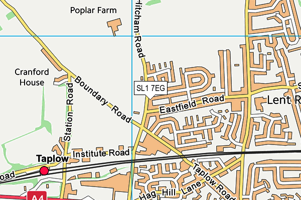 SL1 7EG map - OS VectorMap District (Ordnance Survey)