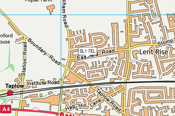 SL1 7EL map - OS VectorMap District (Ordnance Survey)
