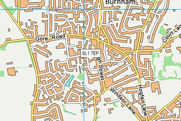 SL1 7EP map - OS VectorMap District (Ordnance Survey)