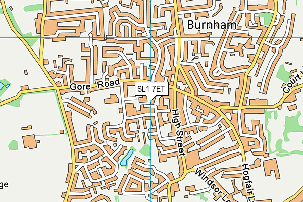 SL1 7ET map - OS VectorMap District (Ordnance Survey)