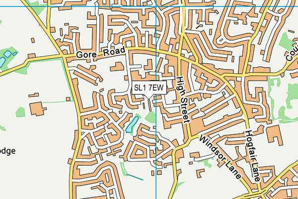 SL1 7EW map - OS VectorMap District (Ordnance Survey)
