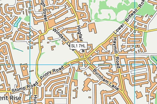 SL1 7HL map - OS VectorMap District (Ordnance Survey)