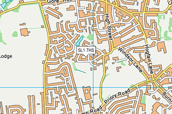 SL1 7HS map - OS VectorMap District (Ordnance Survey)